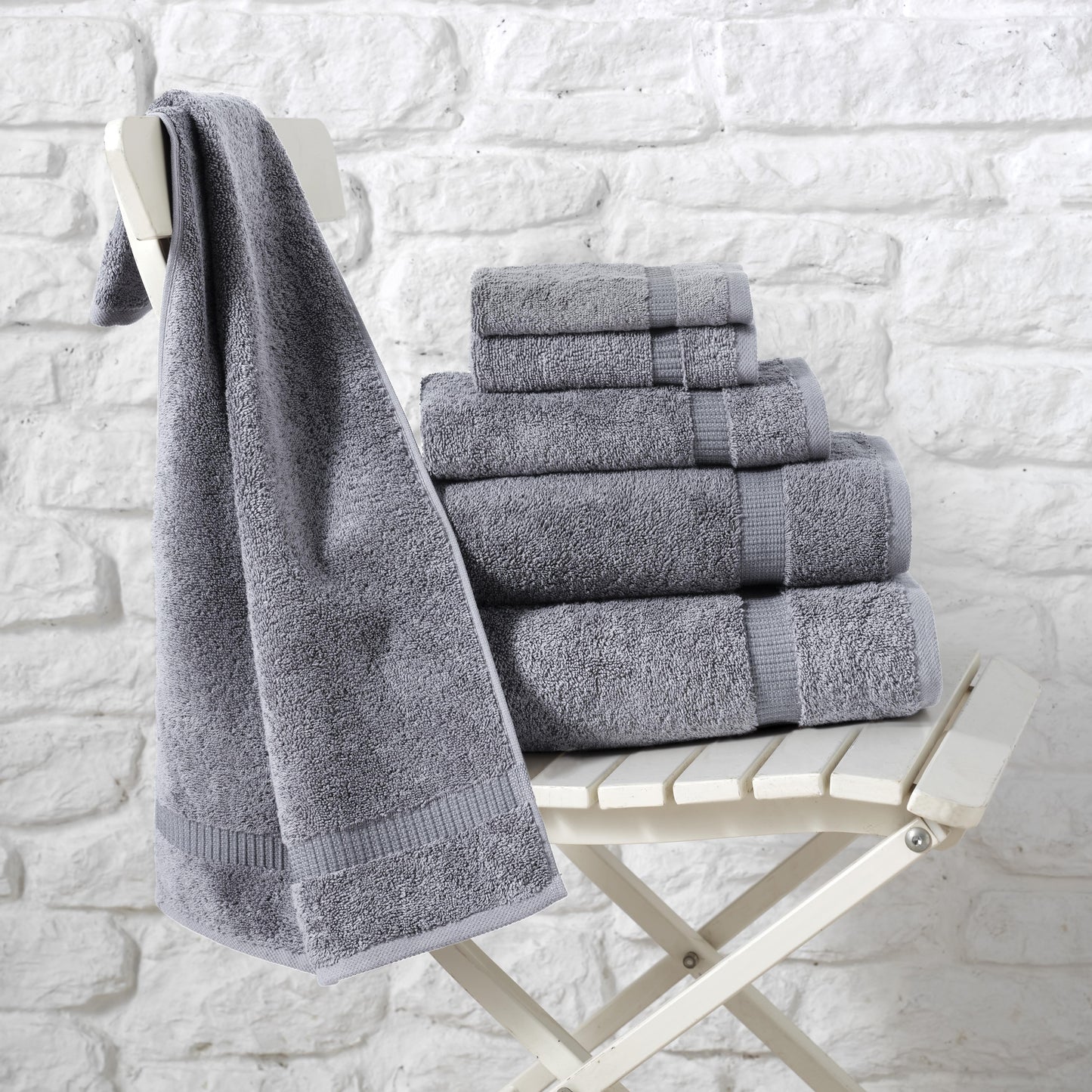 Comfort 6 PC Towel Set Gray