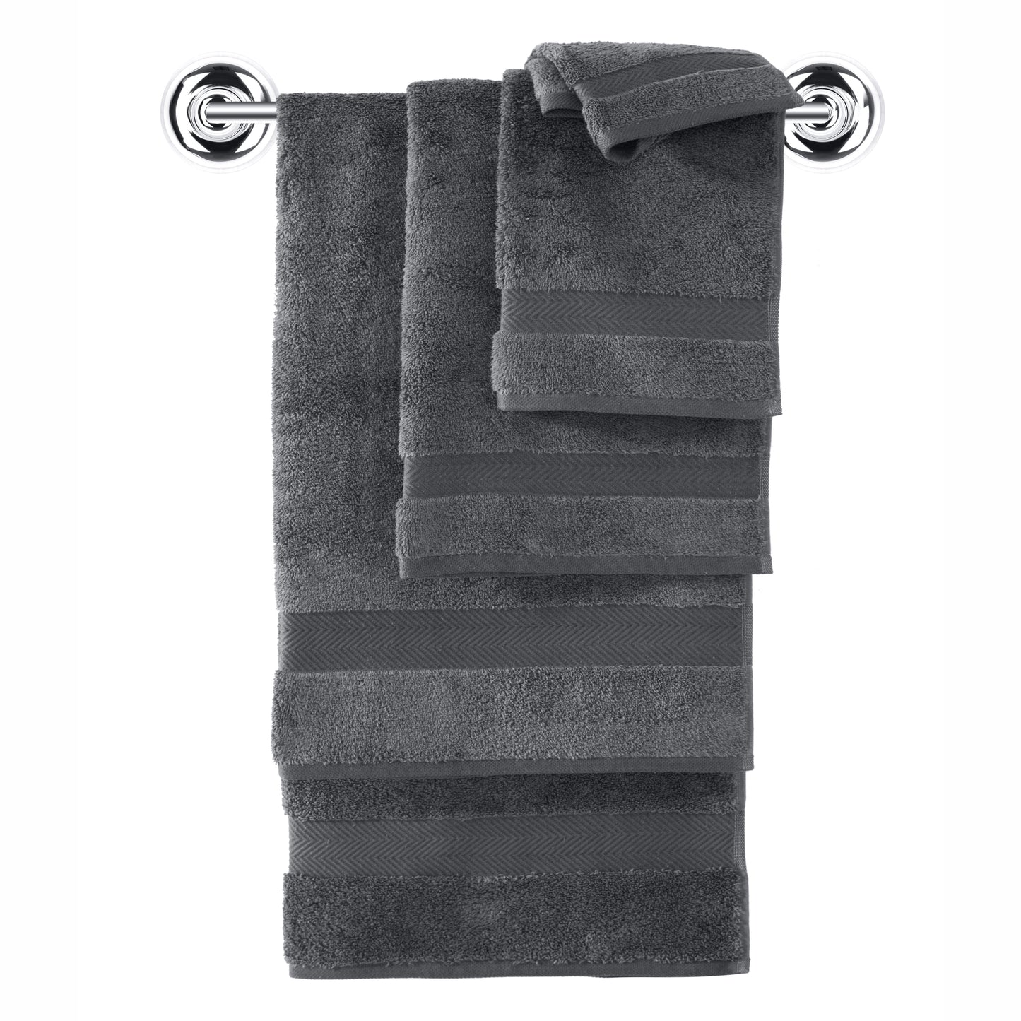 Serenity 6 PC Towel Set Grey