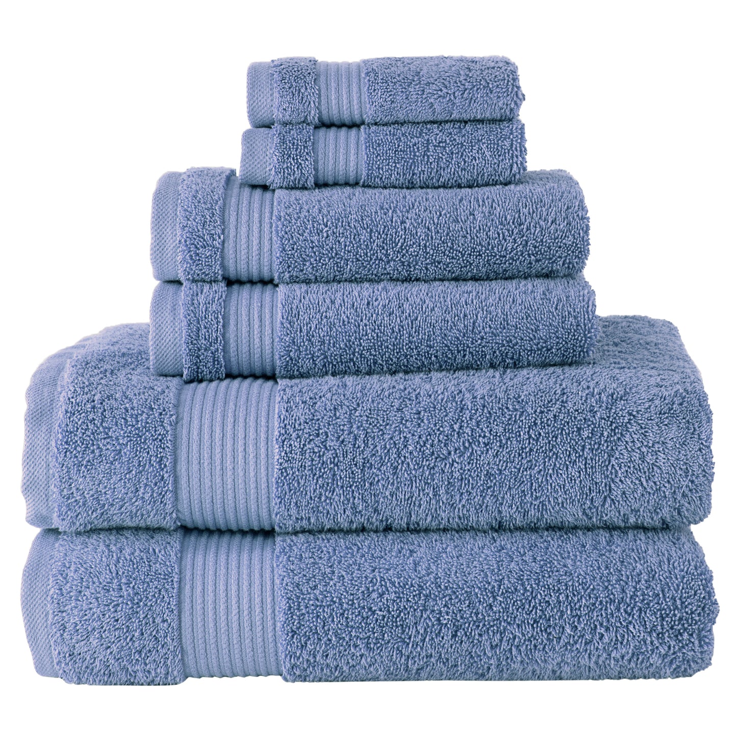 Serenity 6 PC Towel Set Serenity Blue