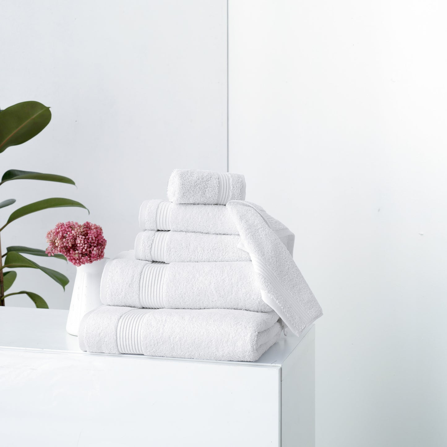 Serenity 6 PC Towel Set White