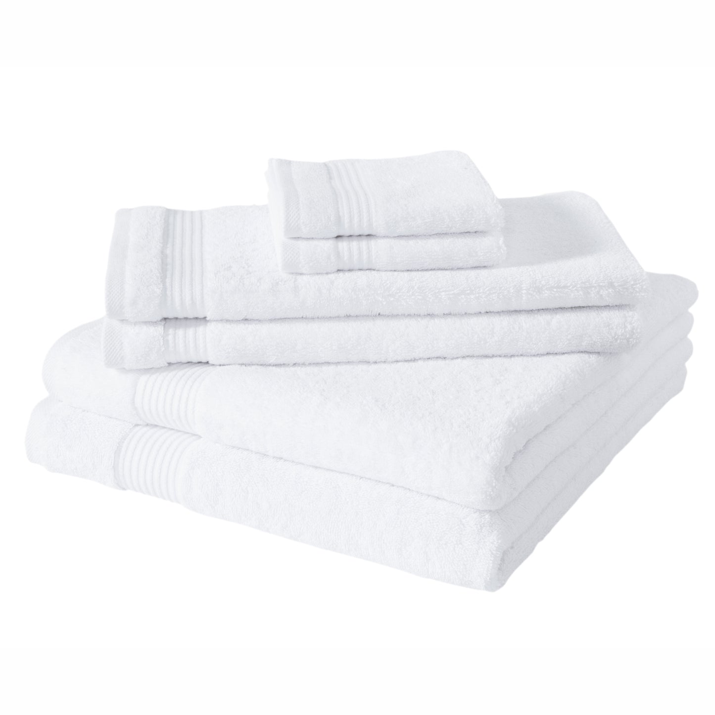 Serenity 6 PC Towel Set White