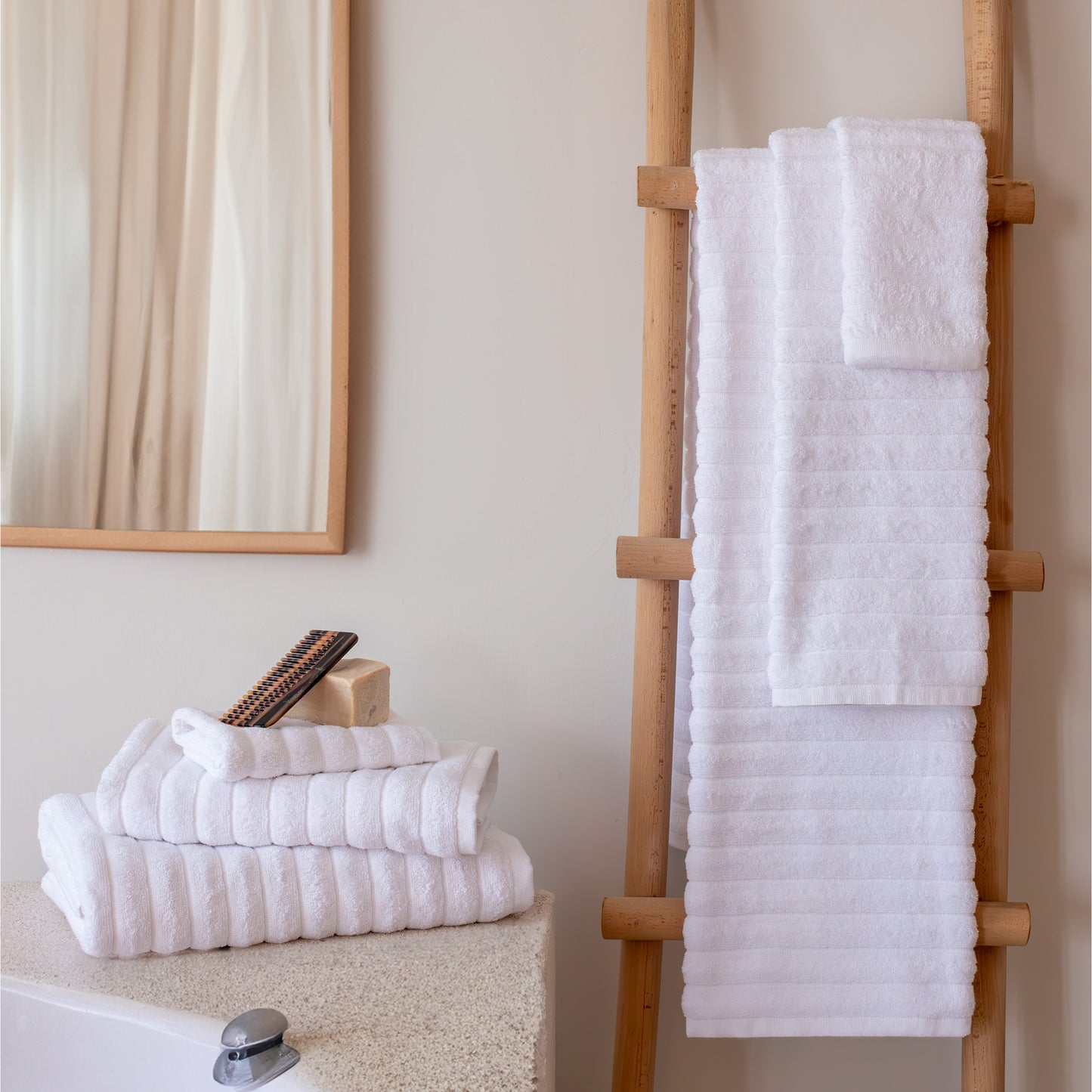 Cloud 6 PC Towel Set White