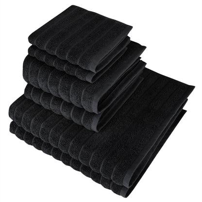 Cloud 6 PC Towel Set Black