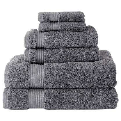 Serenity 6 PC Towel Set Grey