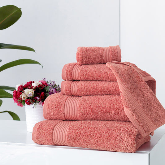 Serenity 6 PC Towel Set Canyon Clay