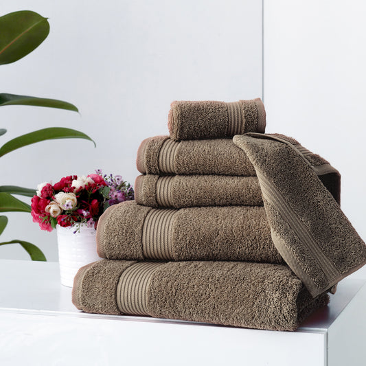 Serenity 6 PC Towel Set Coffee