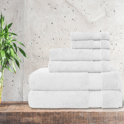 Serenity 6 PC Towel Set White