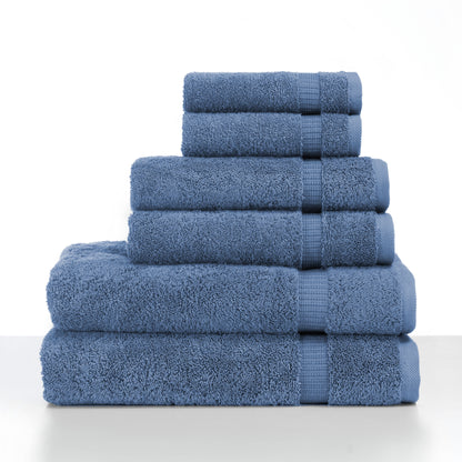 Comfort 6 PC Towel Set Blue