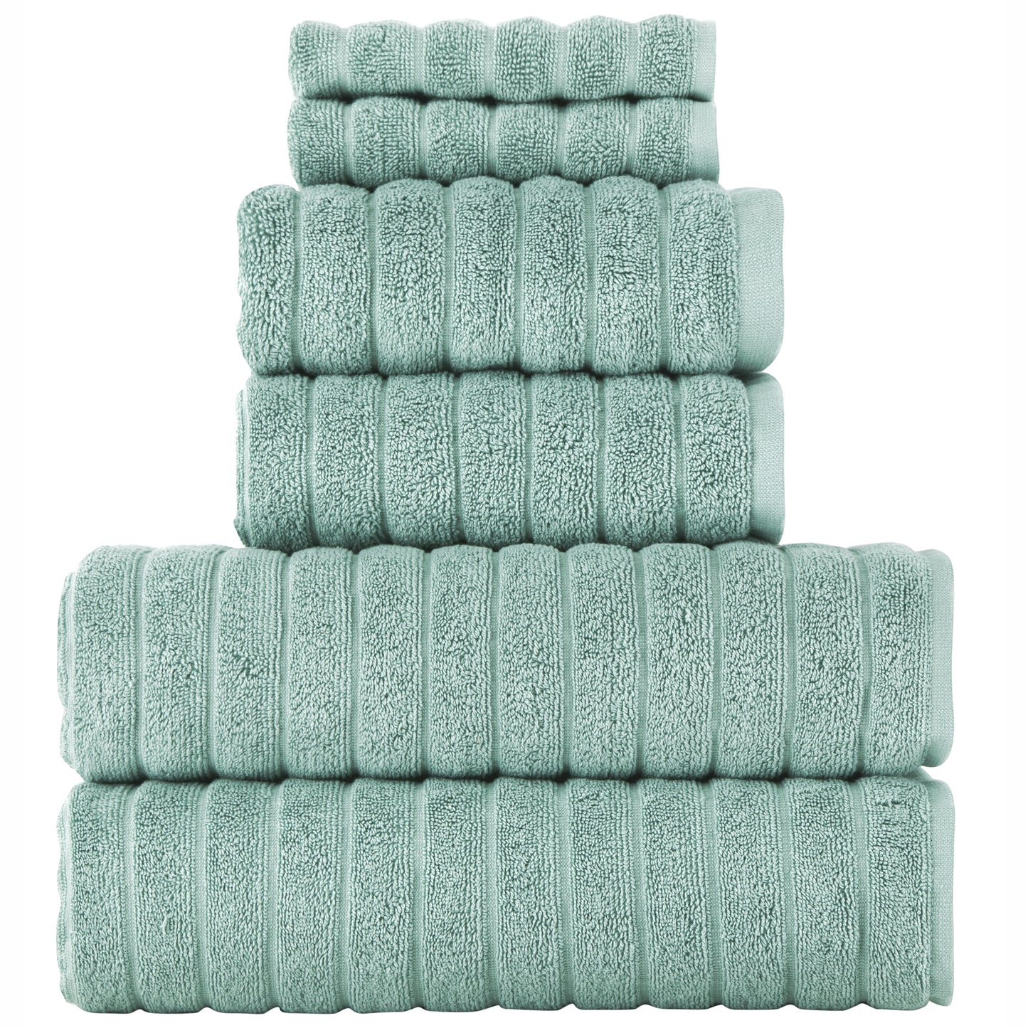 Cloud 6 PC Towel Set Sea Foam