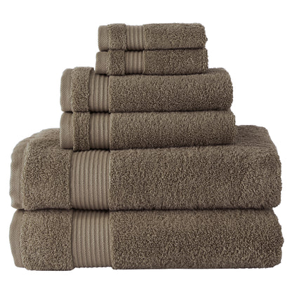 Serenity 6 PC Towel Set Coffee