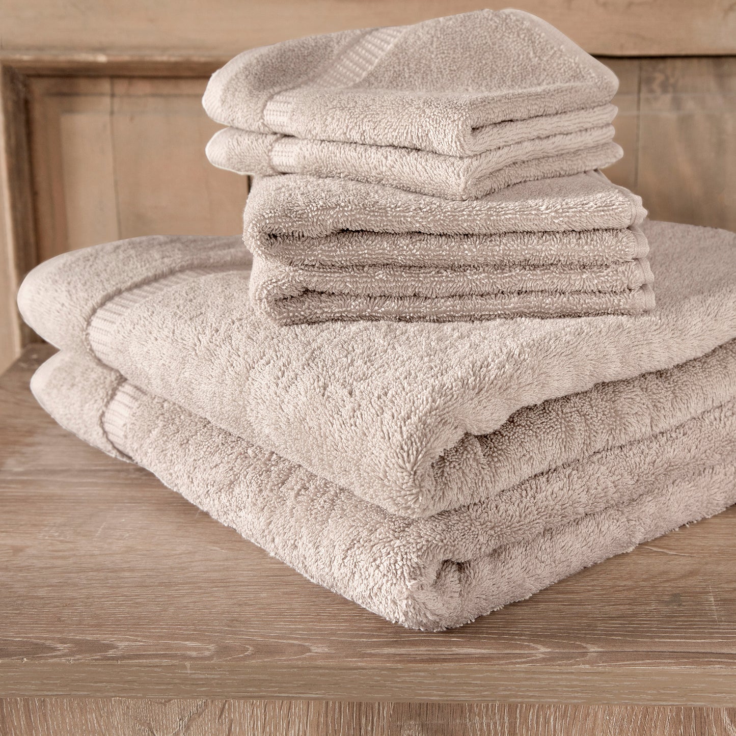 Comfort 6 PC Towel Set Taupe