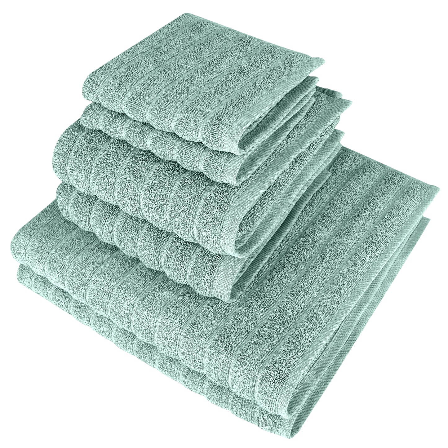 Cloud 6 PC Towel Set Sea Foam