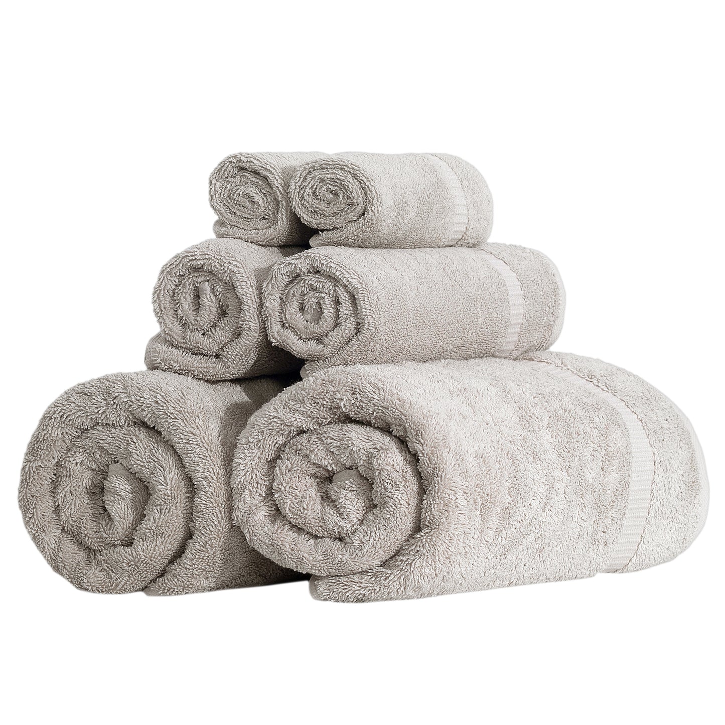 Comfort 6 PC Towel Set Stone
