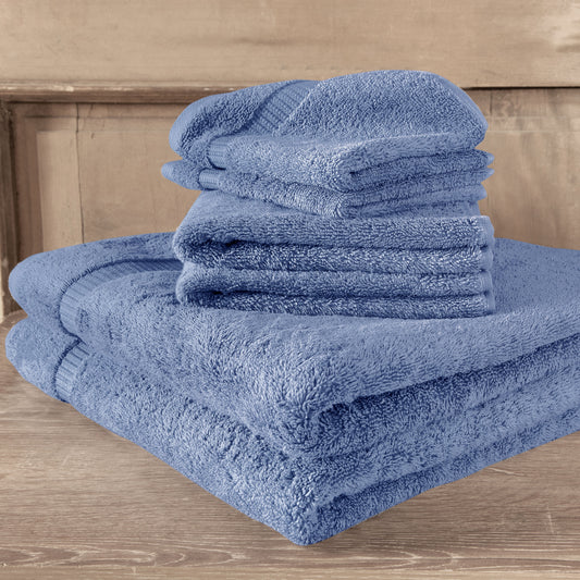 Comfort 6 PC Towel Set Blue