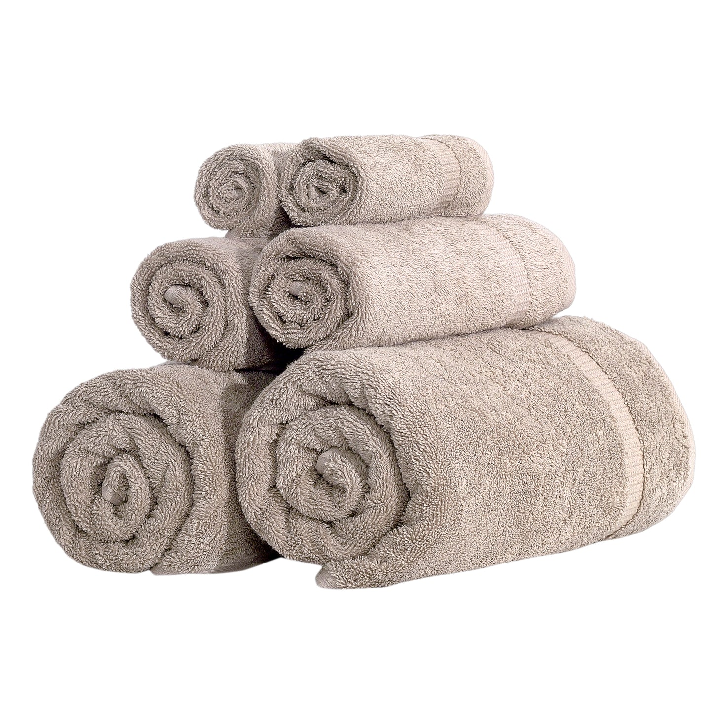 Comfort 6 PC Towel Set Taupe