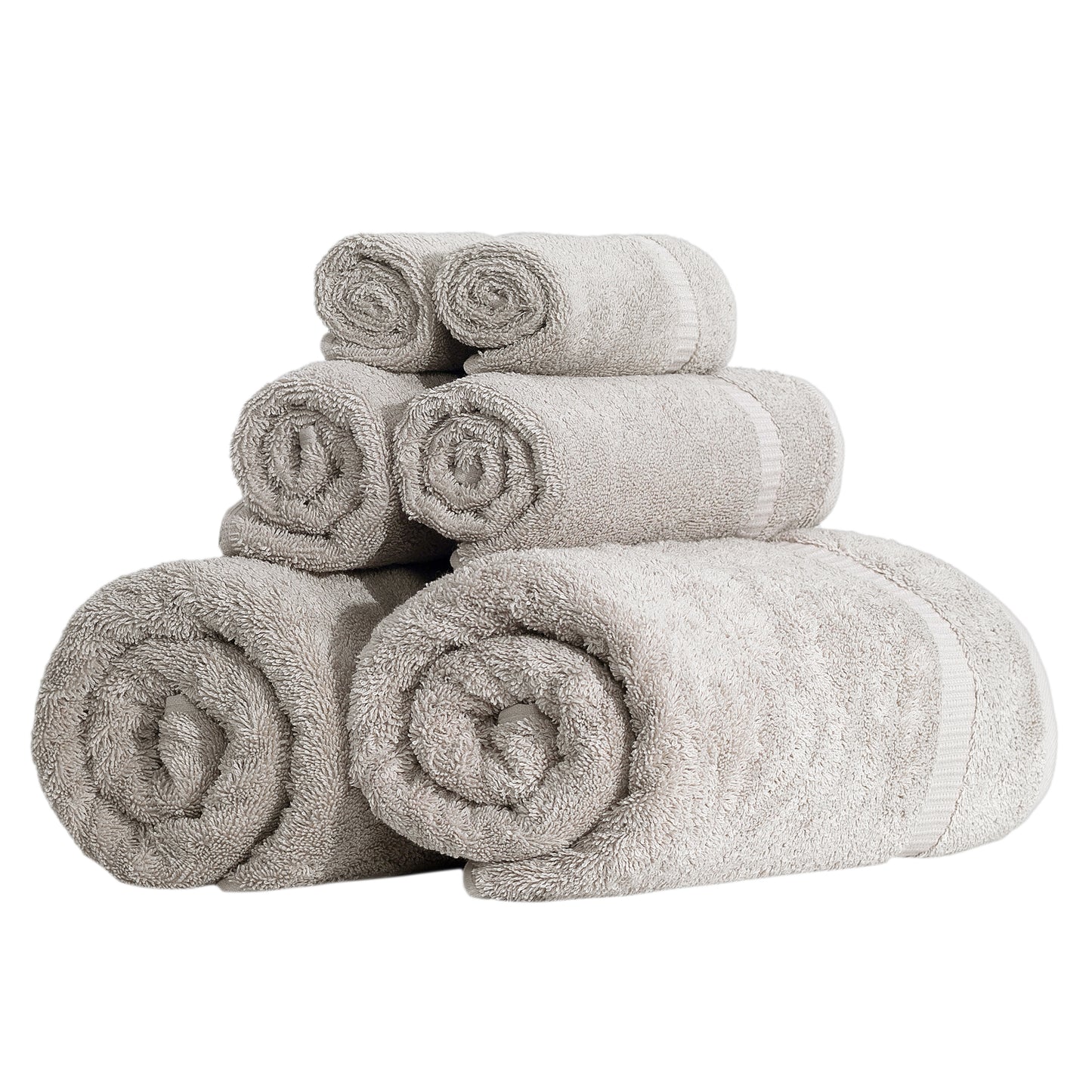 Comfort 6 PC Towel Set White