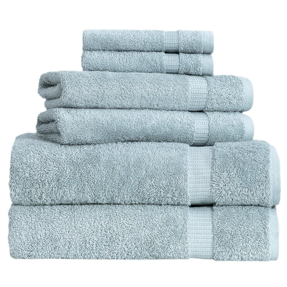 Comfort 6 PC Towel Set Seafoam Green