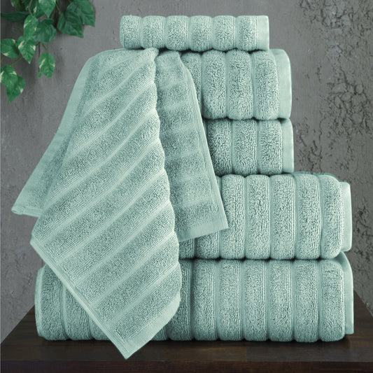 Cloud 6 PC Towel Set Sea Foam