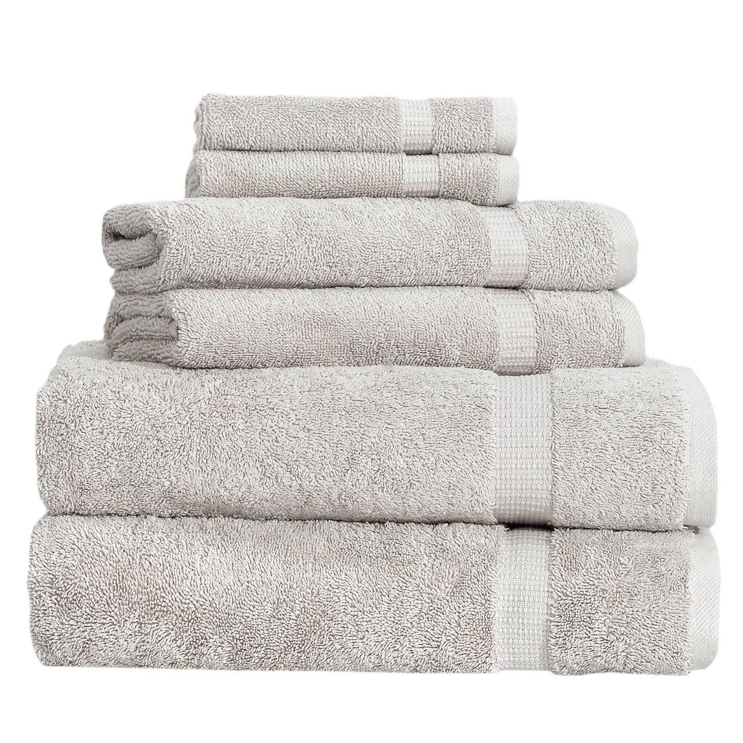 Comfort 6 PC Towel Set Stone