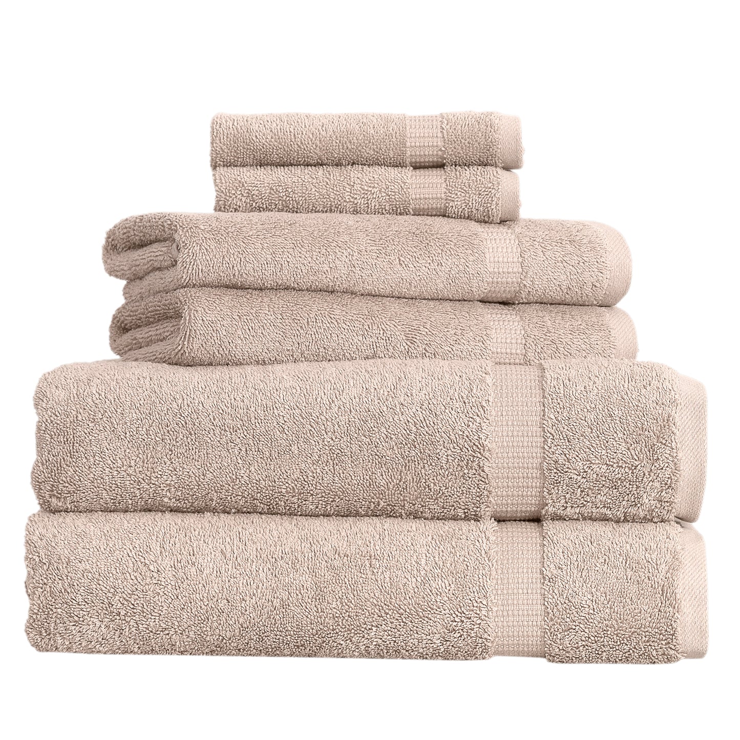 Comfort 6 PC Towel Set Taupe
