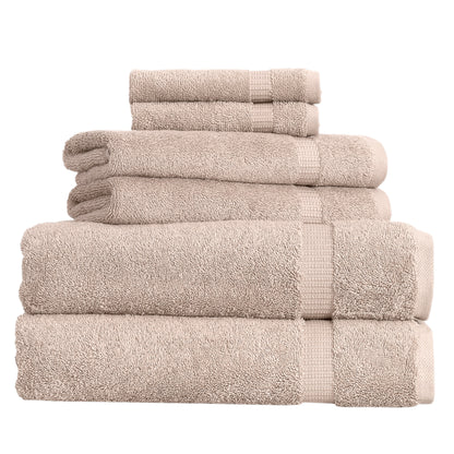 Comfort 6 PC Towel Set Taupe