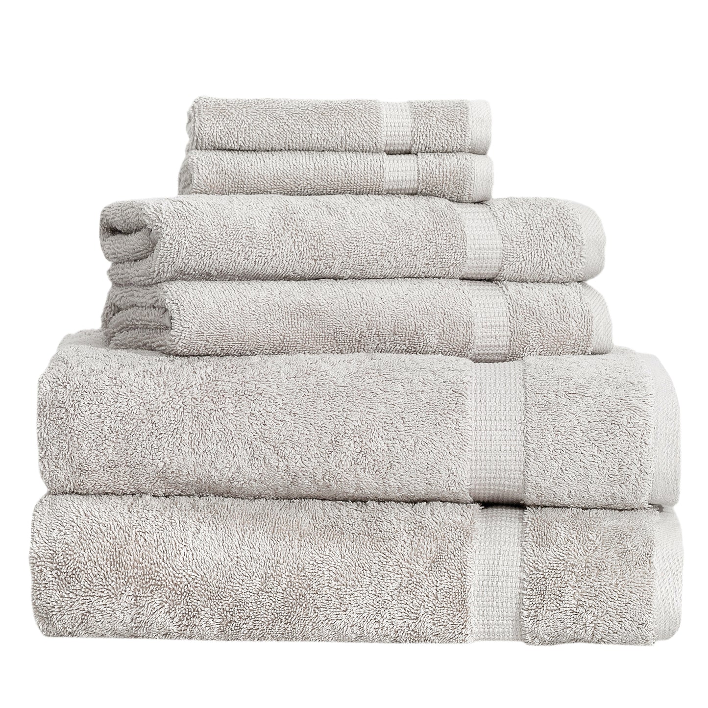 Comfort 6 PC Towel Set White