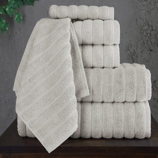 Cloud 6 PC Towel Set Mist Gray