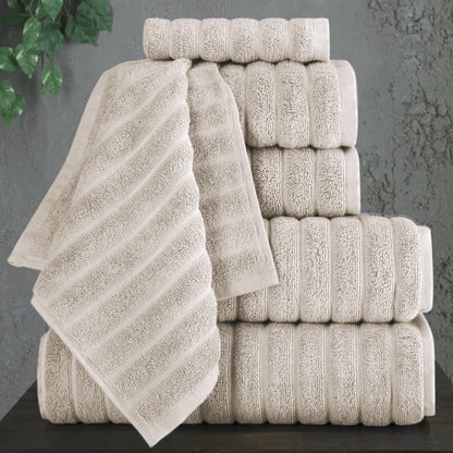 Cloud 6 PC Towel Set Beige